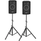 VONYX Set van twee 6 inch SkyTec SL6 speakers op standaards