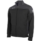 Stanno Junior voetbaljack zwart/antraciet Sportvest Jongens/Meisjes Polyester Opstaande kraag - maat 164