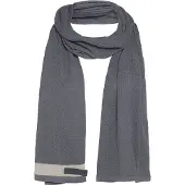 Knit Factory June Sjaal - Med Grey - 200x50 cm