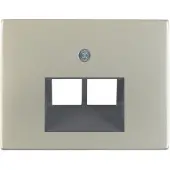 Berker K5 - RJ-45 stopcontact tweevoudig (RVS)