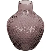 Present Time Vaas Delight handgemaakt | Present Time glas bruin 18x18x20 cm vazen | NADUVI