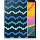 B2Ctelecom Samsung Galaxy Tab A 10.1 (2019) Hippe Hoes Zigzag Blauw