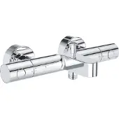 GROHE Precision Get Thermostatische Badkraan - 15cm - Waterbesparend - Inclusief koppelingen - Chroom