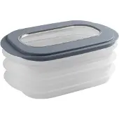 Sunware Vleeswarendoos transparant/blauw blauw Kunststof Sunware Vershouddoos