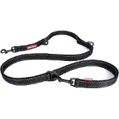 EzyDog Vario 6 Honden Riem - Looplijn voor Hond - 2.5cm - Zwart