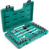 Sata Doppeldoppen Set 24 Delig CRV 1/2" - Professioneel Gereedschap