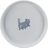 Trixie Keramische Voerbak Plat en Breed 600ml, Ø23cm Katten