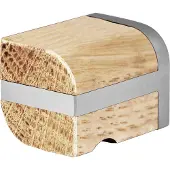Formani Piet Boon TWO PB22M meubelknop - mat RVS/eikenhout