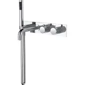 Wiesbaden Style badthermostaat muur inbouw chroom