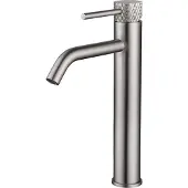 Wiesbaden Wastafelkraan Ribbd Opbouw XL Hoge Uitloop RVS