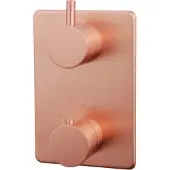 Wiesbaden Afbouwdeel Wiesbaden Caral Thermostatisch 2-Weg Geborsteld Koper