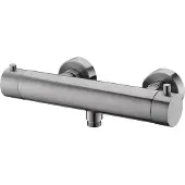 Wiesbaden 304 thermostatische douchemengkraan 15 cm geborsteld RVS