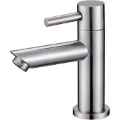Wiesbaden 304-imola rvs toiletkraan 1/2" rechte uitloop