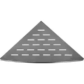 Wiesbaden InWall hoekplanchet 29 x 29 cm RVS