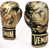 Venum Dragon's Flight - Bokshandschoenen - Zwart/Brons - 16oz