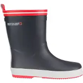 Winter-Grip Snowboot Junior Welly Grijs Antraciet Rood-Schoenmaat 30 - 31