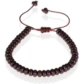 TJ Tom Jaxon Tom Jaxon kralen armband Onyx Natuursteen Verstelbaar Bruin