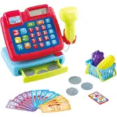 Playgo Play speelgoedkassa met accessoires - interactieve kassa speelset 26-delig.