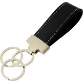 Rojafit Luxe Lederen Sleutelhanger in Geschenkverpakking - Zwart