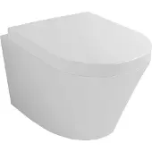 Wiesbaden Vesta wandcloset met Vesta toiletzitting softclose en quick release glans wit