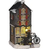 Luville Dutch canal house b/o l11xw9,5xh18,5 cm kersthuisje