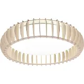 TRIO Plafonnière Monte 60cm houtbruin