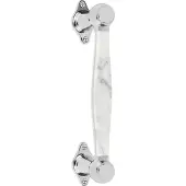 Formani Lazaro Rosa-Violan BOSCO LZ185MA greep tbv houten deur - gepolijst RVS/carrara marmer