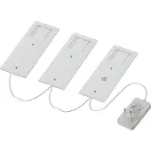 Arcchio Nortra LED meubelverlichting, set van 3, aluminiumkleurig - , Nortra, dimbare, Metallic, Woonkamer, Metaal, Modern