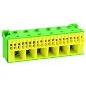 Hager KN26E PE-klem Flexibel: 1.5-25 mm² Massief: 1.5-25 mm² Aantal polen: 26 1 stuk(s) Groen Piece
