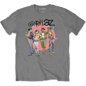Ginza.se Gorillaz - Group Circle Rise Heren T-shirt - L - Grijs