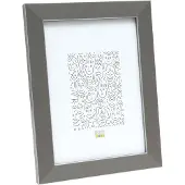 Deknudt Grijze fotokader met rand in zilver 10x15 S41VK7