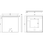 Wiesbaden Ambi One dimbare Led condensvrije spiegel 60x60cm