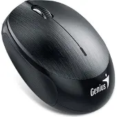 Genius Computer Technology NX-9000BT, geschikt voor zowel rechtshandigen als linkshandigen, BlueEye-sensor, Bluetooth + USB Type-A, 1200 DPI, zwart, grafietkleur