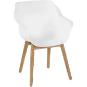 Hartman Sophie Studio dining tuinstoel teak/kunststoff 4 stuks