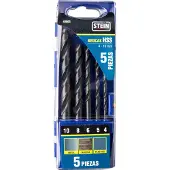 ABC-led HSS spiraalboorset - 5 delig - 4 tot 10mm