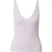 Urban Classics Knit Sleeveless O Neck T-shirt Paars 5XL Vrouw