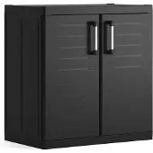 Keter Detroit XL - Lage Kast - 2 planken - 89x54x93cm - Zwart