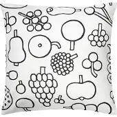 Iittala Oiva Toikka Frutta kussenhoes 47x47 cm Zwart