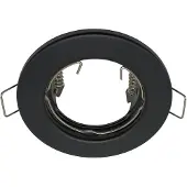 LumenXL Moderne zwarte inbouwspot rond - Vix