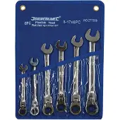 Silverline Flexibele steek-ratel set 6-delig