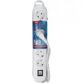 Scanpart Tafelcontactdoos 6-v Randaarde Schakelaar Ak En 3.0m(3x1,5mm)
