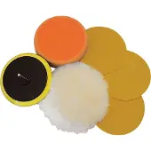 Silverline 6-delige schuur- en polijst set 125mm