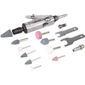 Silverline 15-delige pneumatische slijp set | 160 mm - 783100