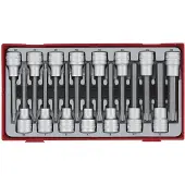 Teng Tools TTTXH15 15-delige Dopbitset in tray - Torx/Inbus