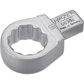 Hazet Insteekringsleutel 6630C-19 · 9 x 12 mm insteekvierkant massief · Buitentwaalfkant tractieprofiel · SW 19 mm