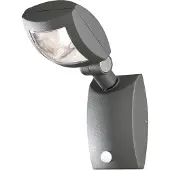 Konstsmide Latina Small 7937-370 LED-buitenlamp met bewegingsmelder (wand) Energielabel: F (A - G) LED LED vast ingebouwd 3 W Antraciet