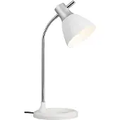 Brilliant Bureaulamp Jan zilver met wit