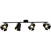 Brilliant LED Plafondlamp Movie 4-lichts 5W zwart