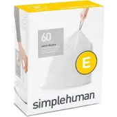 Simplehuman Afvalzak Code E Pocket Liners 20 Liter (60 stuks)