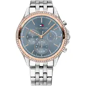 Tommy Hilfiger Analoog horloge duifblauw / rose-goud / zilver